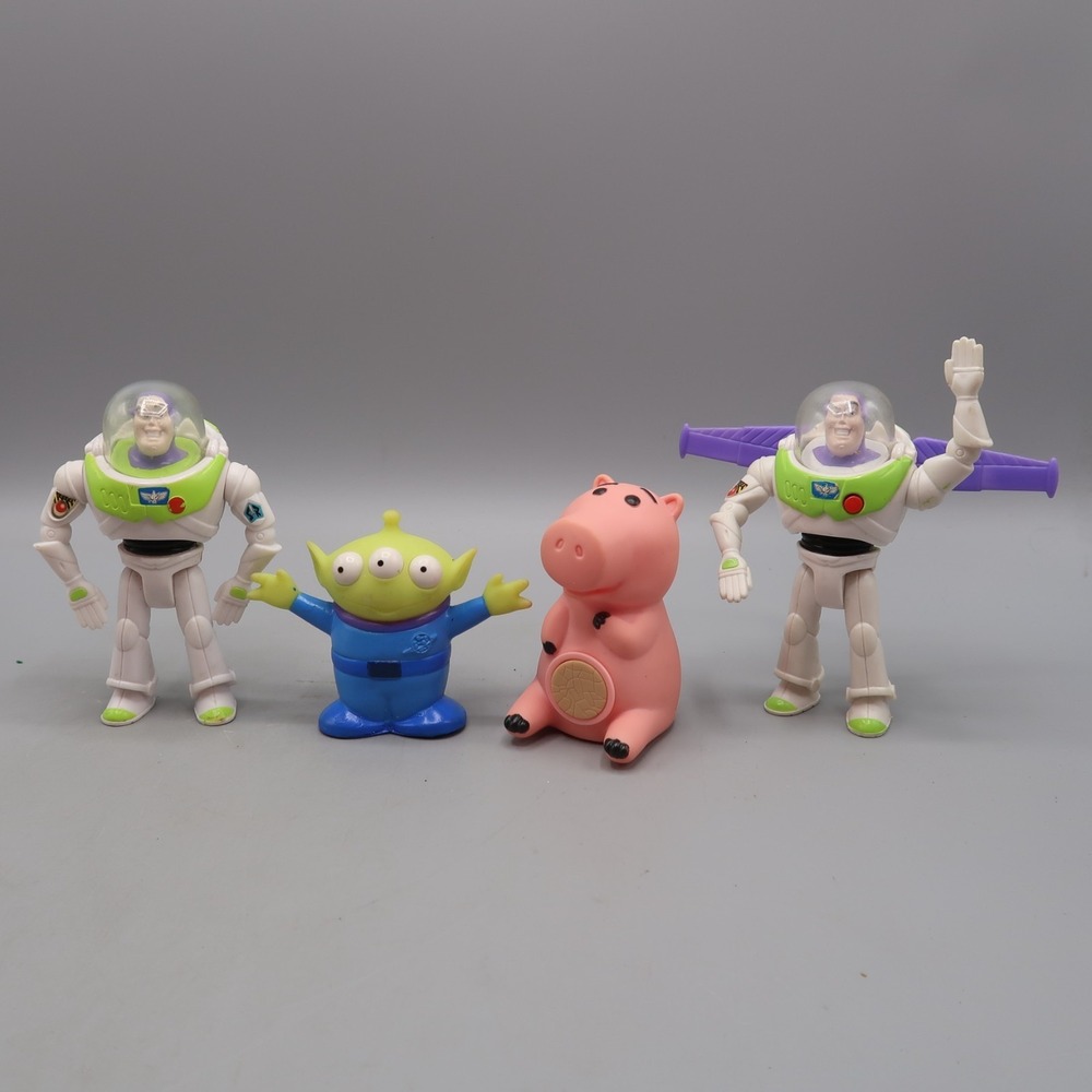 1995 Vintage Disney Pixar Burger King Toy Story Alien Eyes Popping Buzz Pig Bank